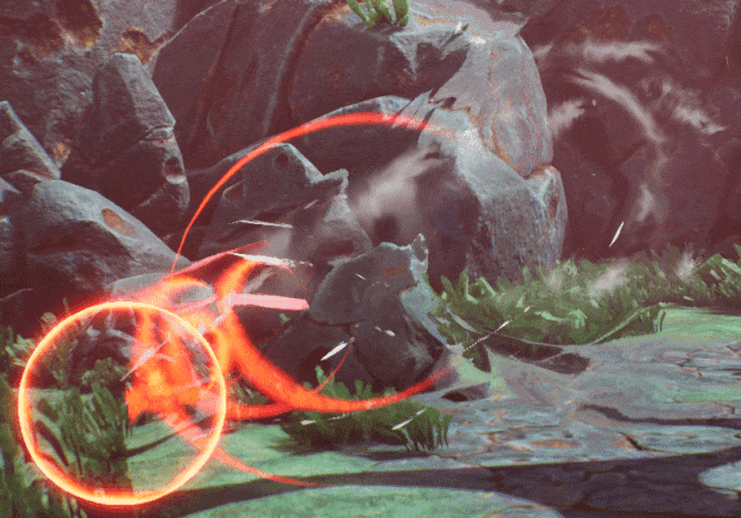 The absorb effect once again.